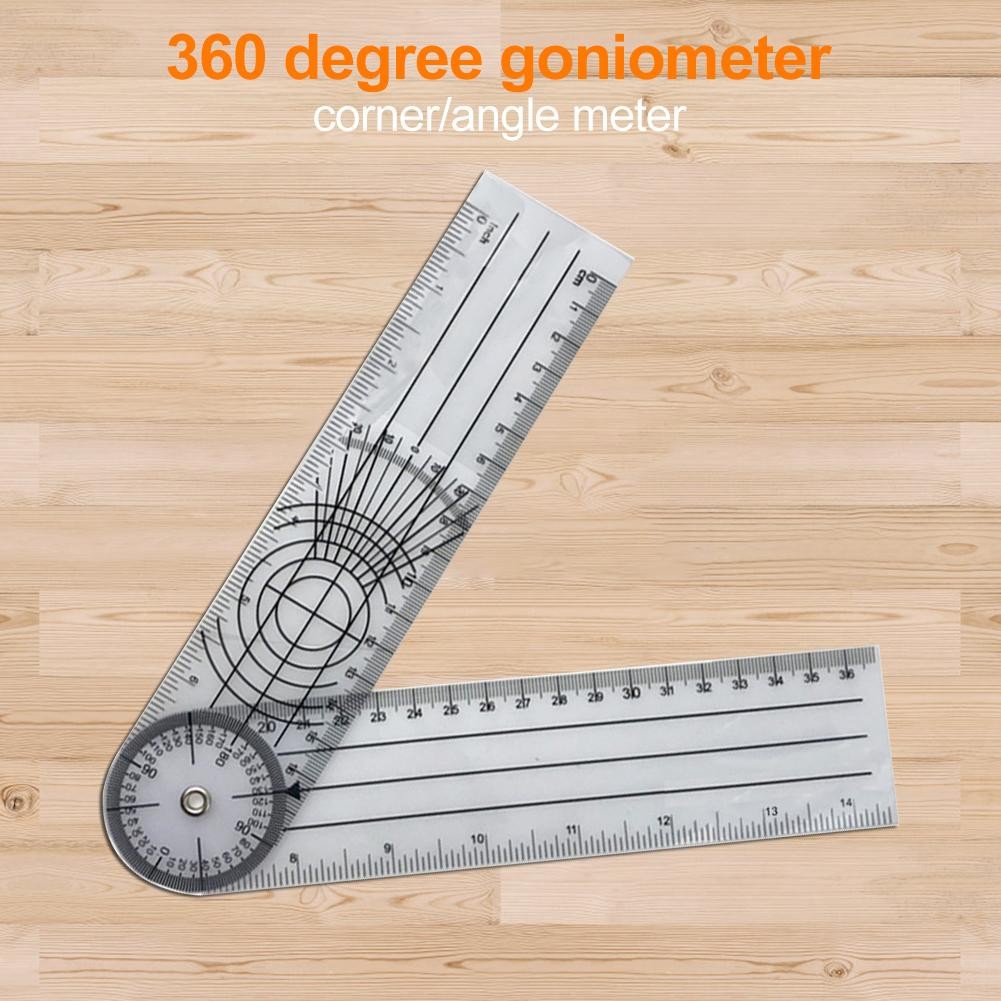 Multi Ruler 360 Degree Goniometer Angle Medical Spine Ruler Protractor Useful Measuring Ruler School Office Supplies Dropship