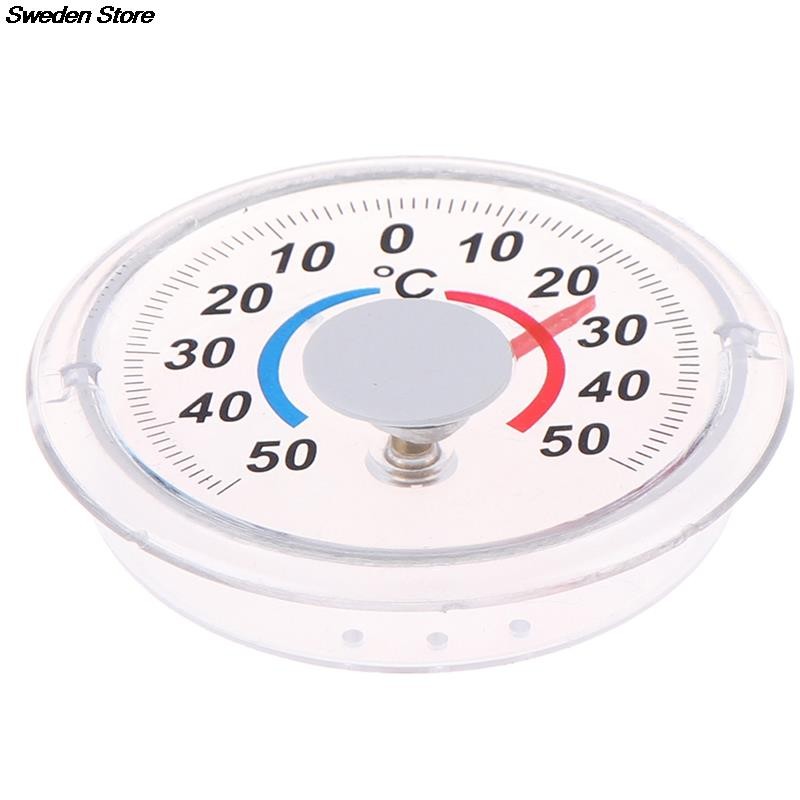 1pc Round Plastic Door and Window Thermometer Outdoor Window Door Thermometer Pointer Type Cold and Heat Watch Hot Sale