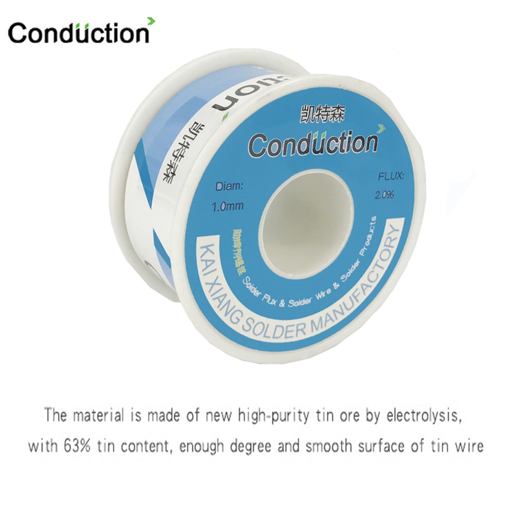 50g/100g Solder Welding Wire High Purity Low Fusion Spot 0.3/0.5/0.8/1/1.2mm Rosin Solder Wire Roll No Clean Tin BGA Soldering