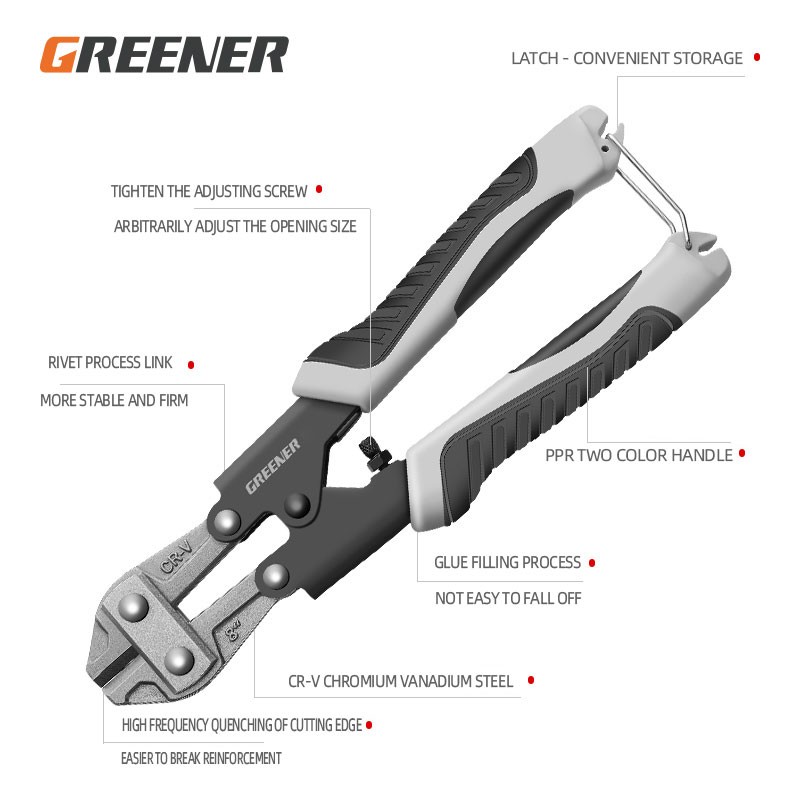 Olecranon Bolt Cutters Shear Lock Steel Wire Large Pliers Strongly Destroy Imported Labor-saving Steel Bar Shear Pliers