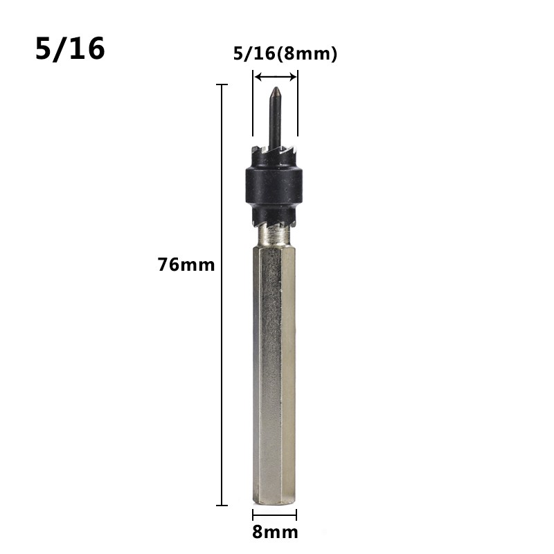 XCAN - Stainless Steel Double Sided Metal Drill Bits, 3/8", 5/16"