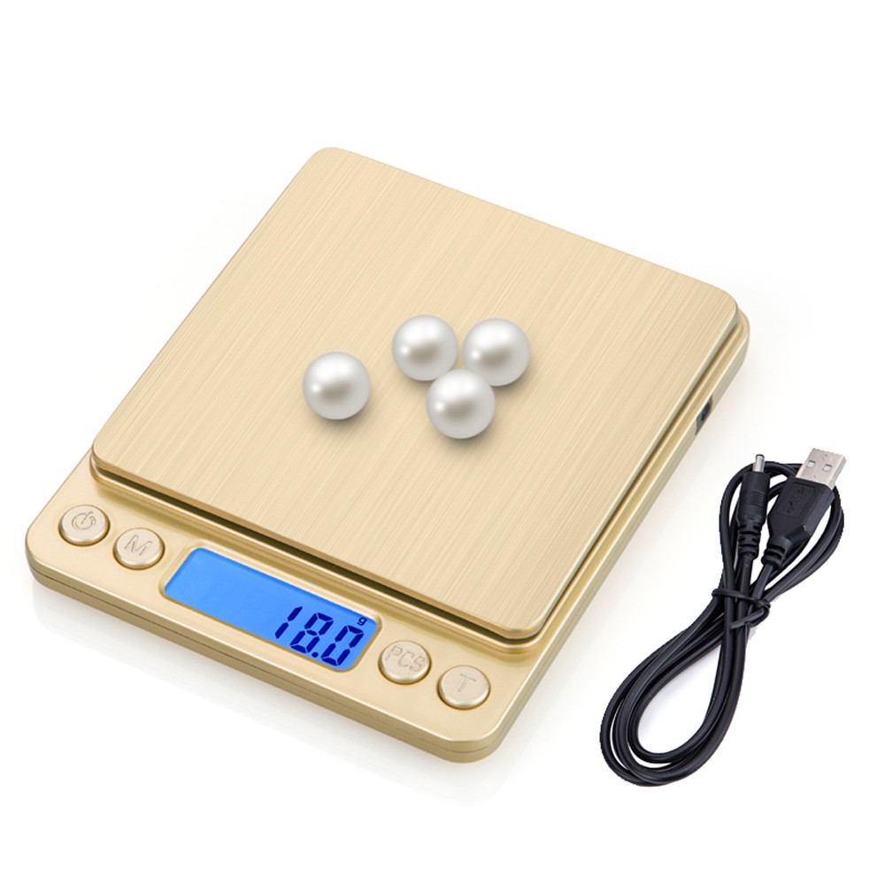 Upgraded USB Powered Kitchen Scale Mini Digital Gram Scale High Accuracy Multifunctional Stainless Steel Pocket Kitchen Scale