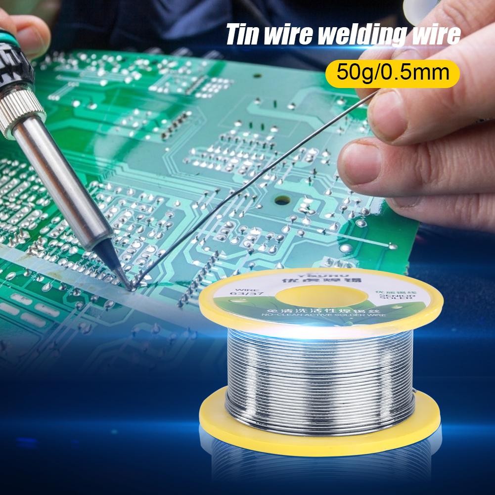 Welding Wire 50g 0.5mm 0.8mm 1.0mmWire Melt Rosin Core Welding Welding Wire Roll No Clean Welding Accessories