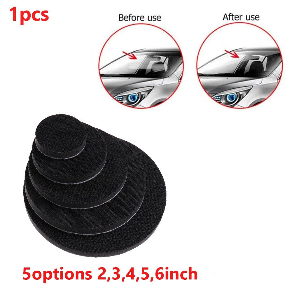 1pc 2/3/5/6 Inch Soft Density Interface Pads Hook and Loop Sponge Pad Buffer Support Pad Protection Sanding Disc Backing Pa