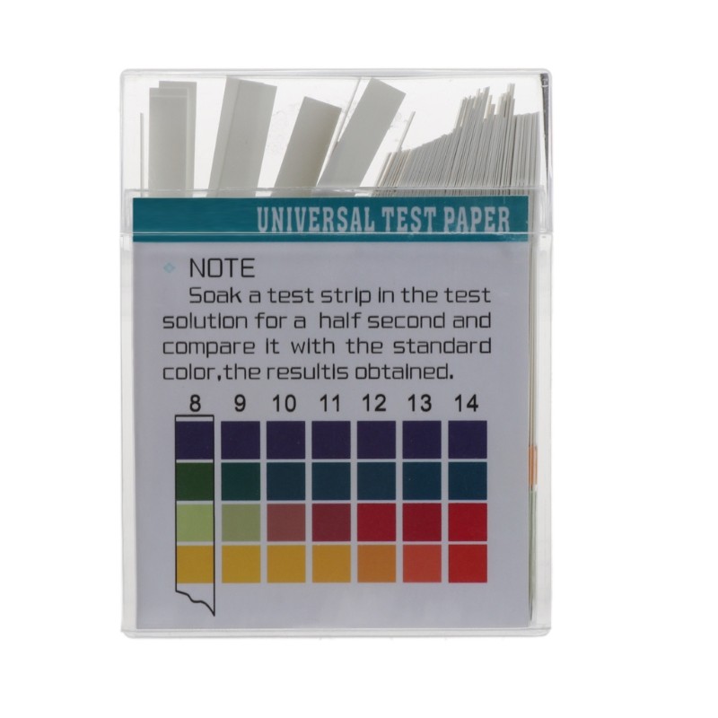 Clitoris Test Kit, 100 Strips pH 0-14, Acid-Alkaline Indicator Paper, Water, Saliva