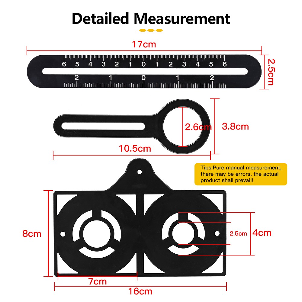 12/9/6 Fold Aluminum Alloy Angle Ruler Finder Measuring Ruler Drill Mold Template Izer Tool Locator Tile Hole Drill Guide