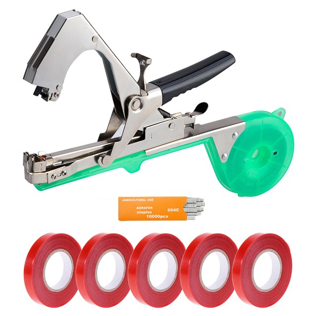 Garden Tools Lace Plants Branch Hand Tying Chopped Vegetable Binding Machine Tapetool tapner Tapes Home