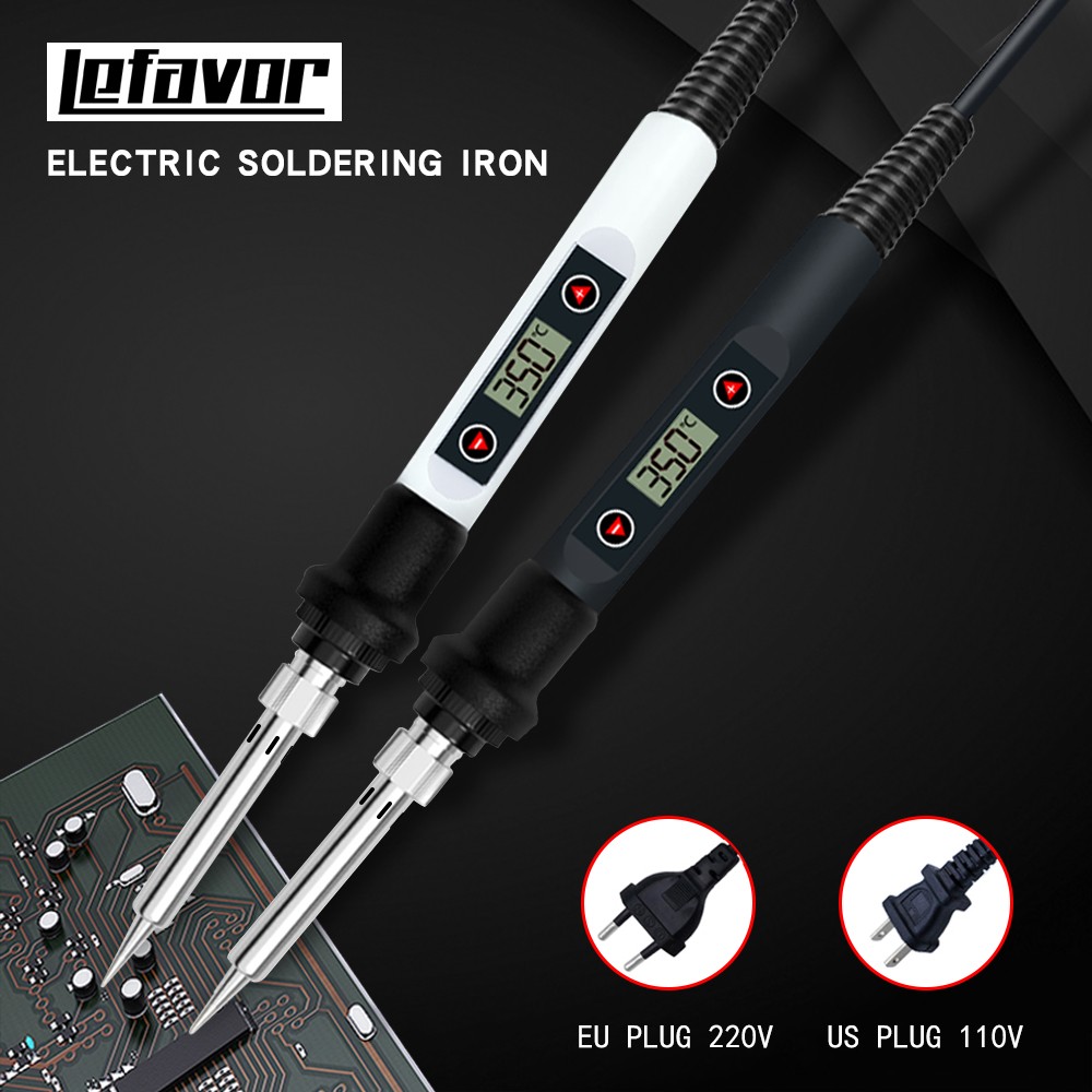 Electric Soldering Iron 80W LCD Digital Display Adjustable Temperature Soldering Iron Tips 220V/110V Soldering Soldering Tools