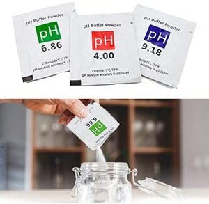 15 Pack PH Calibration Buffer Solution Powder Set , For Calibration Accurate pH Meter For Calibration PH Laboratory