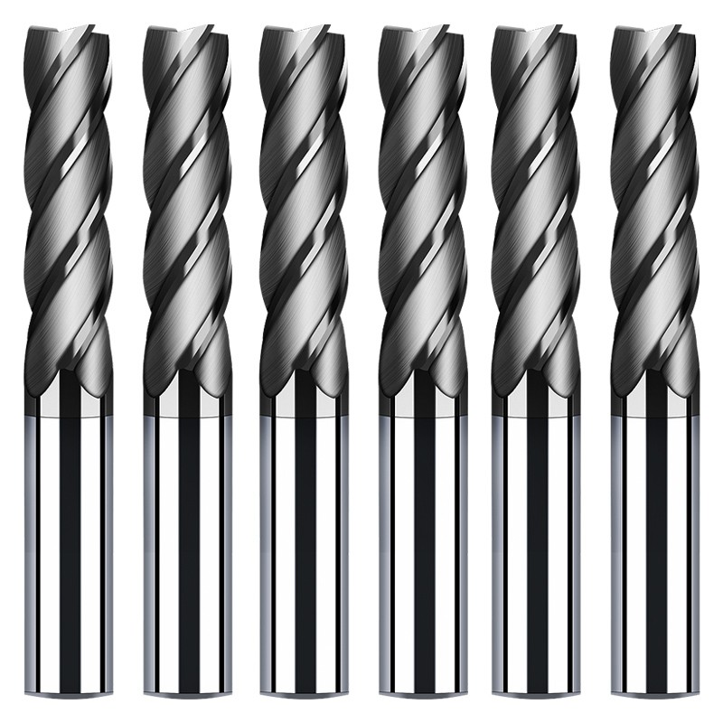 Endmill قطع HRC50 4 الناي 4 مللي متر 5 مللي متر 6 مللي متر 8 مللي متر 12 مللي متر المعادن سبائك كربيد طحن التنغستن الصلب طحن القاطع نهاية مطحنة أدوات