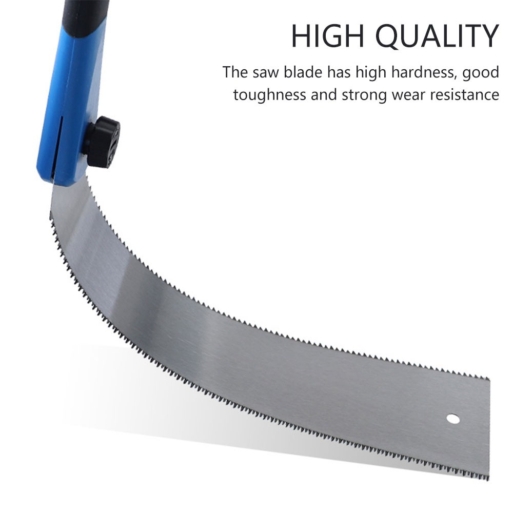 Japanese Hand Saw Stainless Steel Pull Saw Double Edge Flush Cutting Saw with 3 Sides Milling Teeth Handheld Cross Cutting Saw