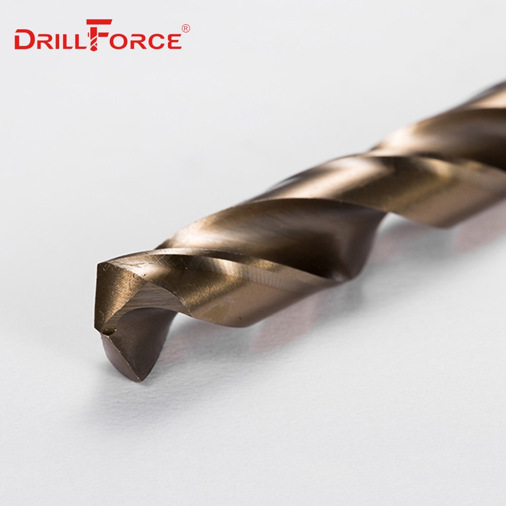 Drillforce أدوات M42 الكوبالت مثقاب مجموعة ، HSS-CO الحفر مجموعة 0.5-10 مللي متر ، الحفر على صلابة الفولاذ ، الحديد الزهر و الفولاذ المقاوم للصدأ