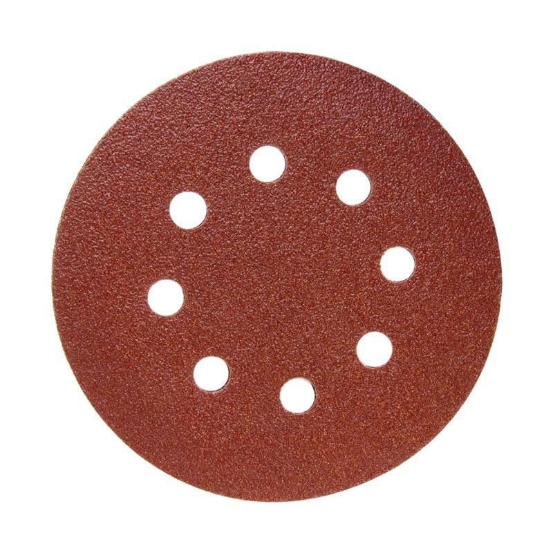 FOXBC 100pcs 125mm 5 inch 8 holes hook and loop sanding disc sand paper grits 60~1500 for polish tools accessories