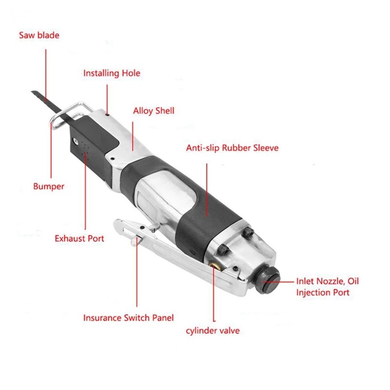 Auto Sheet Metal Saw Pneumatic Pneumatic File Reciprocating Saw Cutting Tool Hacksaw Cutting Blade