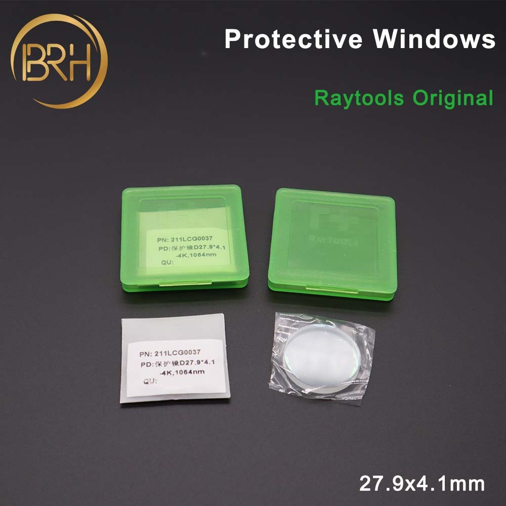 raytool original protection lens/protective windows/mirrors 27.9x4.1mm 211LCG0037 24.9x1.5 211LCG0020 For raytool BT240S BM111