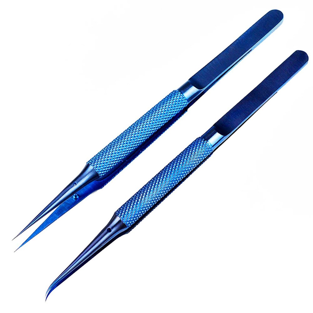 Professional Maintenance Tool Tweezers 0.15mm Edge Precision Imprint Tweezers Titanium Alloy Board Flying Line FDDSYB