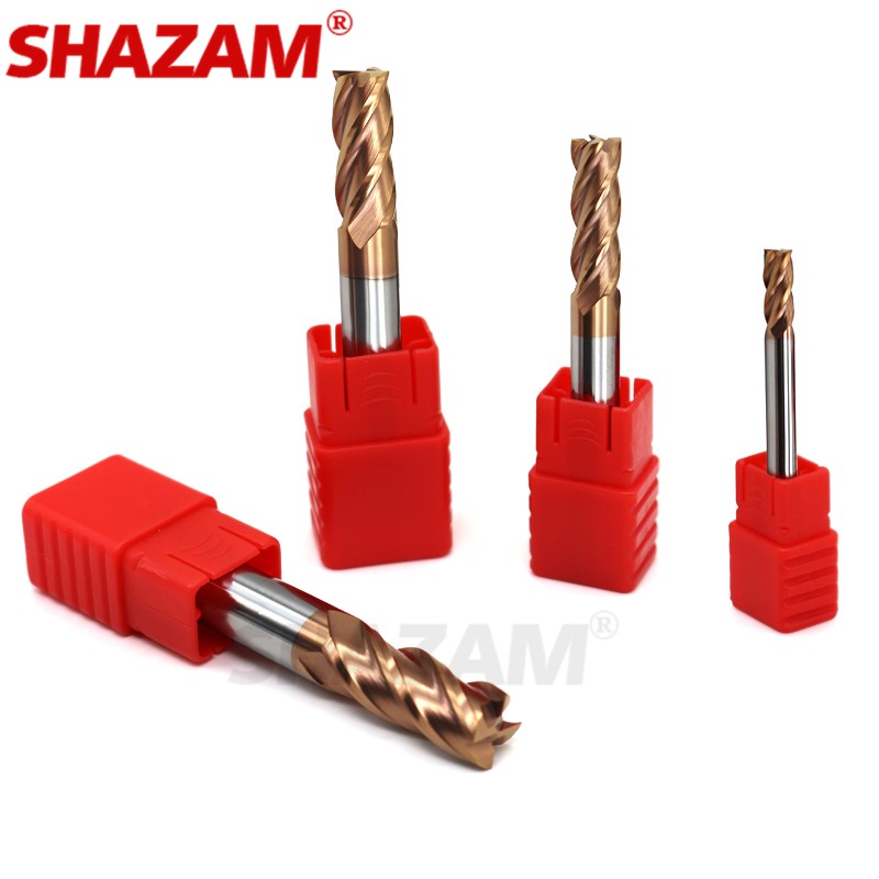 Milling Cutter Alloy Coating Tungsten Steel CNC Tool Maching Hrc55 Endmill SHAZAM Top Milling Cutter Tool Kit Milling Machine