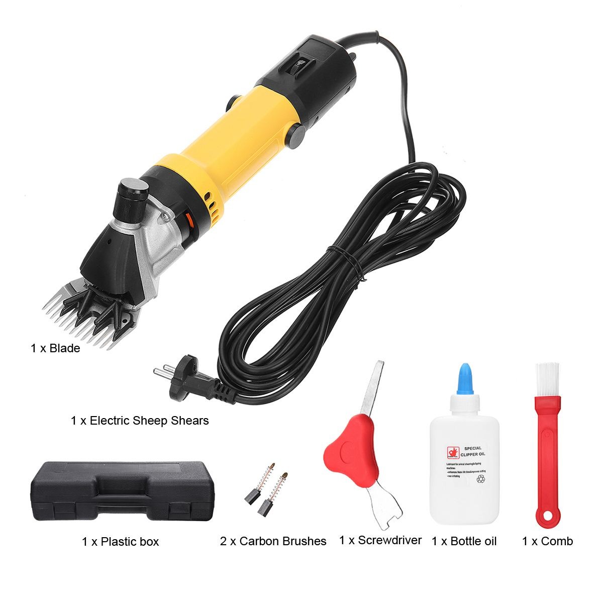 3000W 220V/110V Electric Sheep Goat Shearing Machine Trimmer Tool Wool Scissors Cutting Clipper Shaver With Box