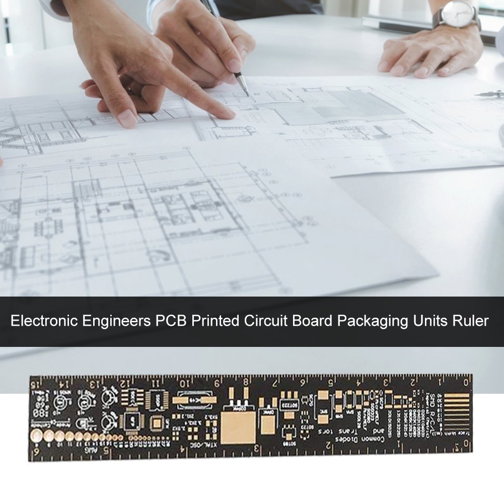 15cm 20cm 25cm Multifunction PCB Ruler Measure Tool Resistor Capacitor Chip IC SMD Diode Transistor Electronic Package Stock