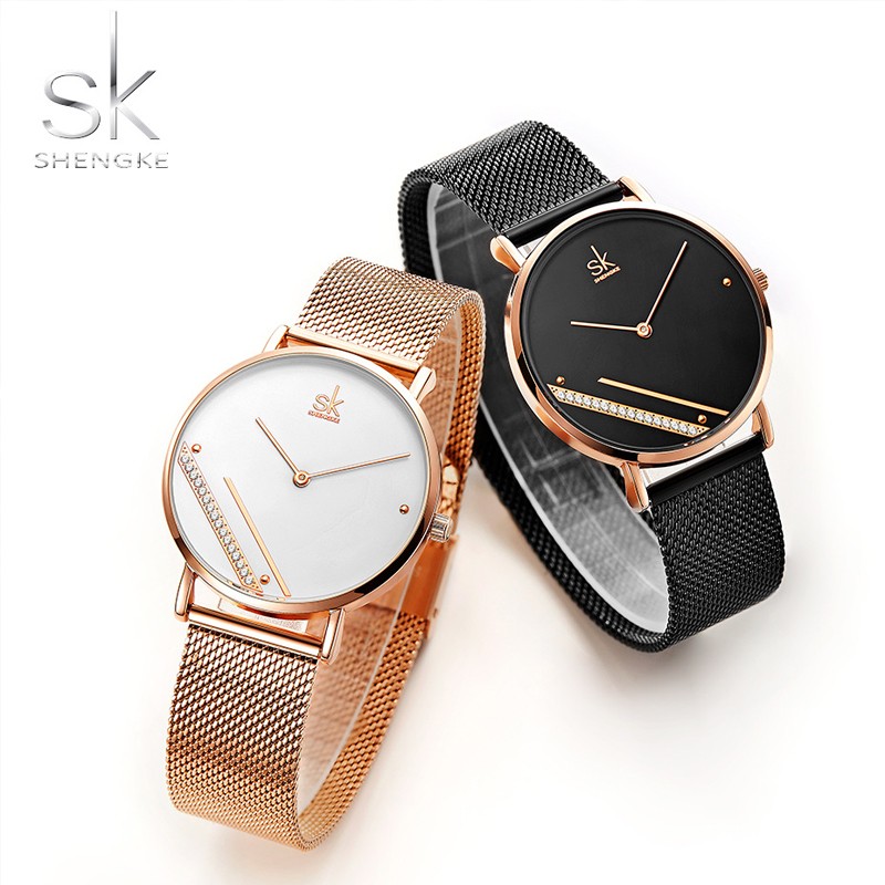 Luxury Women Watches Quartz Watch Female Thin Steel Simple Business Wristwatch Ladies Diamond Dress Watch Women Relogio Feminino