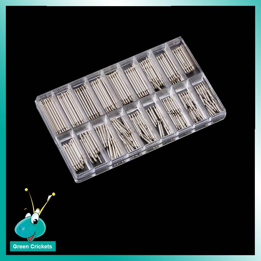 Wholesale 360pcs Assort Size Watch Band Pin Connect Spring Bar, Dia. 1.5mm 8mm-25mm Full Steel Rods Spring Repair Tools