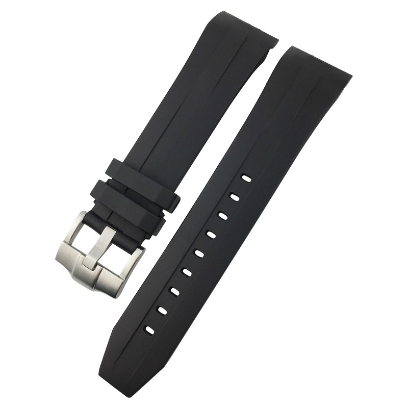 Water Resistant Silicone Watch Strap, Rubber, 21mm, 22mm, Black, Orange, Buckle, Fits Tissot Series T120, T055