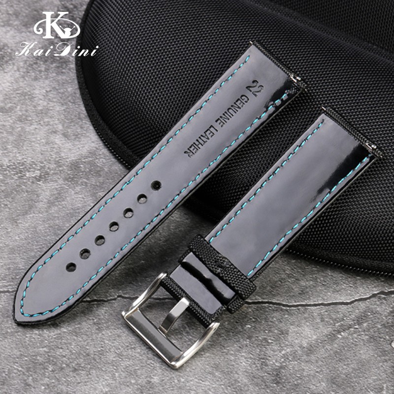 Nylon fiber waterproof watch with white male 20 21 22 23 24mm handmade canvas watchband army sport watch nylon watchband strap