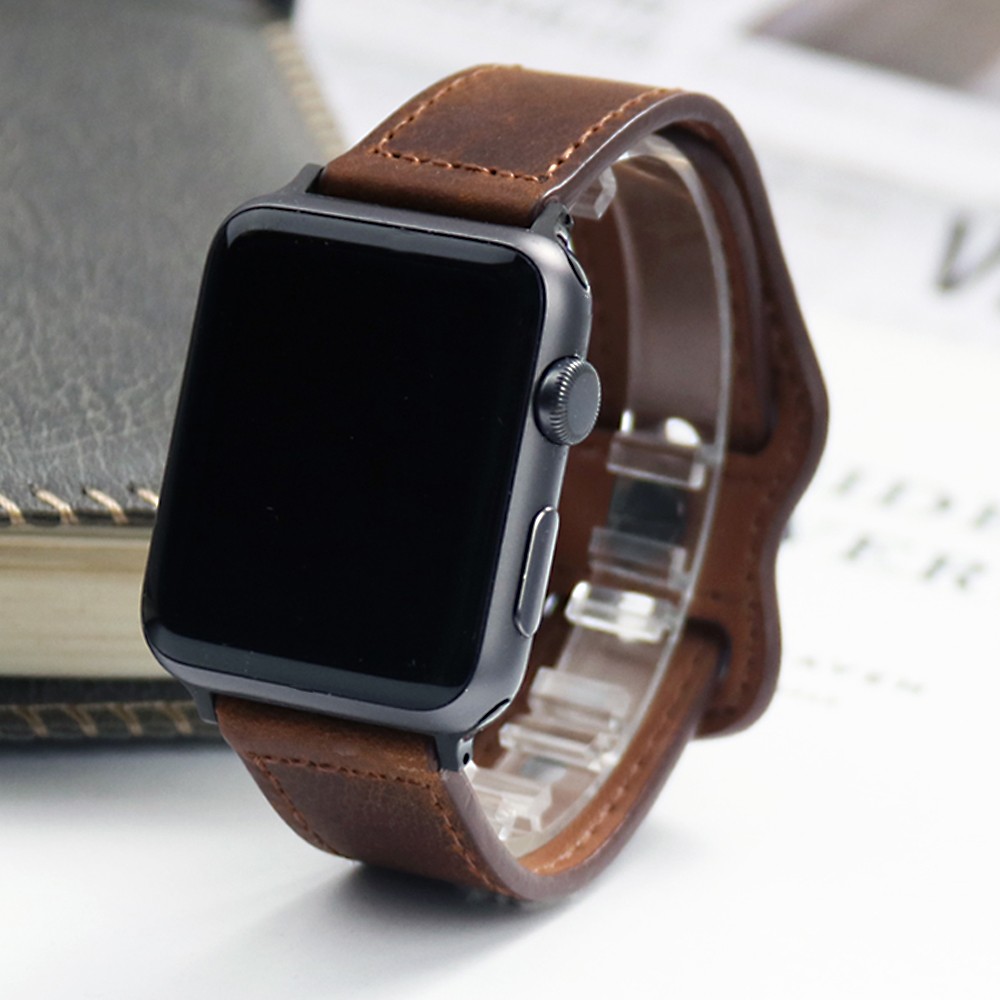 Genuine Leather Korea Strap for Apple Watch Band 45/41mm 44 40 42 38 Pulseira Apple Watch 7 6 5 4 3 2 1 SE Bracelet for iWatch