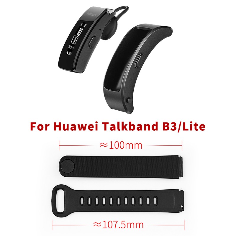 16 مللي متر سيليكون حزام (Band) ساعة لهواوي talkband b3/لايت سيليكون مع الإفراج السريع ساعة دبابيس الرجال النساء الإفراج السريع حزام (Band) ساعة