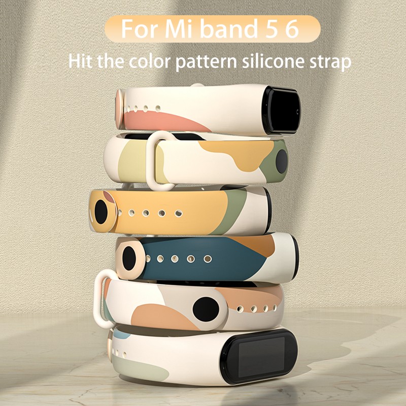 Morandi Color Strap For Xiaomi Mi Band 6 Wristband Accessories For Xiaomi Mi Band 6 5 4 3 Silicone Bracelet Replacement Strap