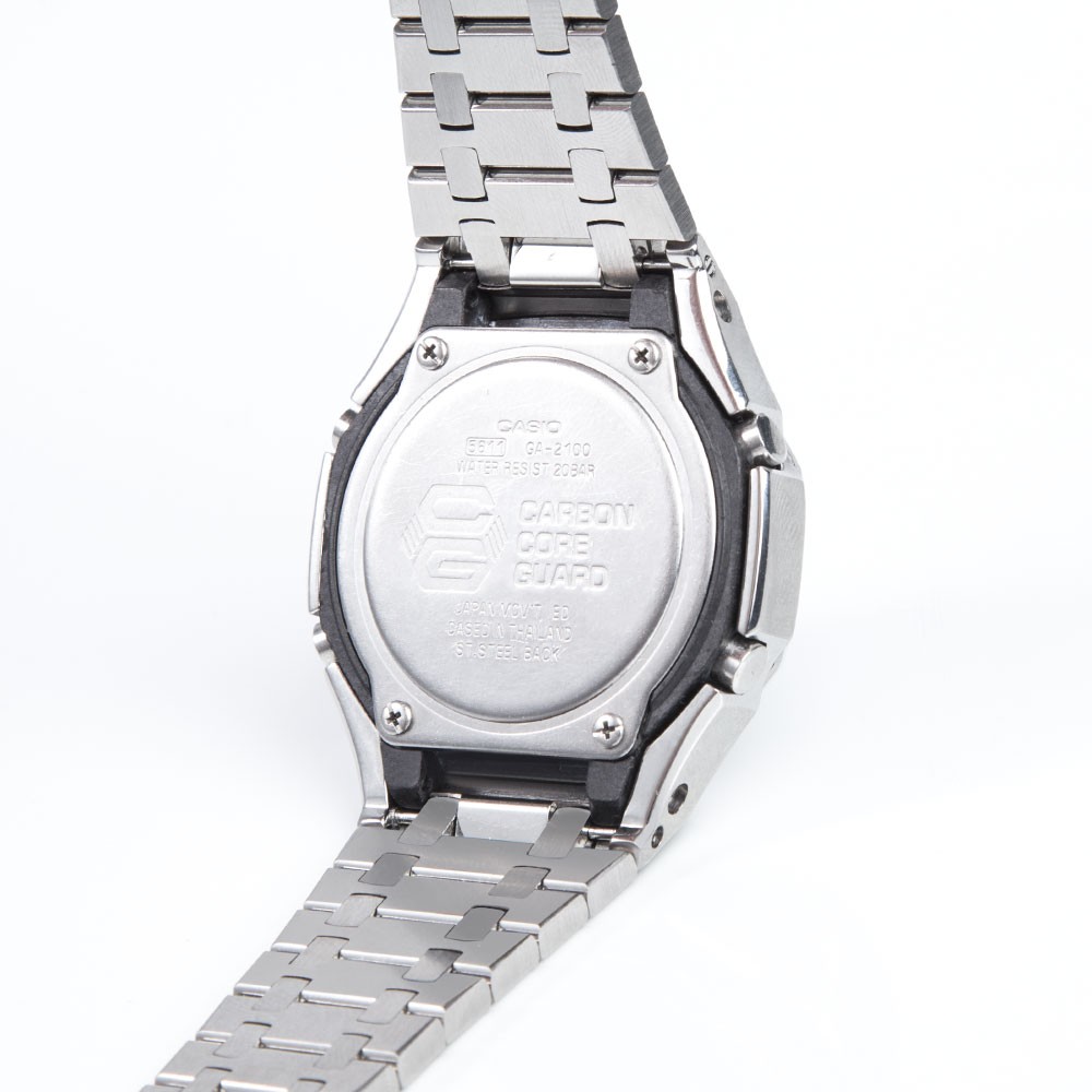 4th Generation GA2100 GA2110 Watches Octagonal Full Metal Strap with Adjusted Crown 316 Stainless Steel