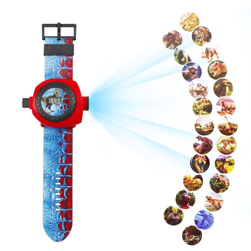 Spiderman Captain America Big Hero 6 Child 20 Modes 3D Projection Pattern Digital Watch Cartoons Boy Girl LED Electronic Watch