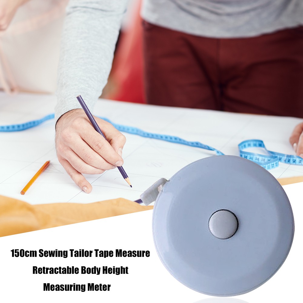 1pc 150cm/60" Tape Measures Portable Retractable Ruler Children Height Ruler Centimeter Inch Roll Tape