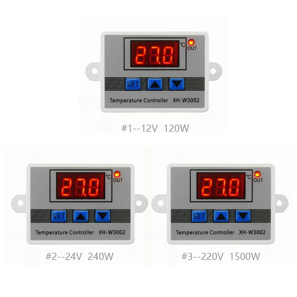 Digital W3002 Temperature Controller 10A Thermostat Control Strong Hardness Electric Portable Switch With Probe Sensor