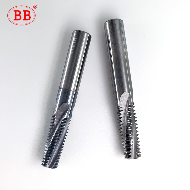 BB Thread Mill Coated Solid Carbide Full Tooth ISO Inch Pitch Nano Coated CNC Cutting Tool M3 M4 M5 M6 M8 Tap Aluminum