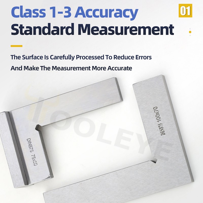 90 Degree Flat Edge Square Carpenter Square White Try Square Angle Square L-shaped Carpenter Ruler Marking Carpenter Scale