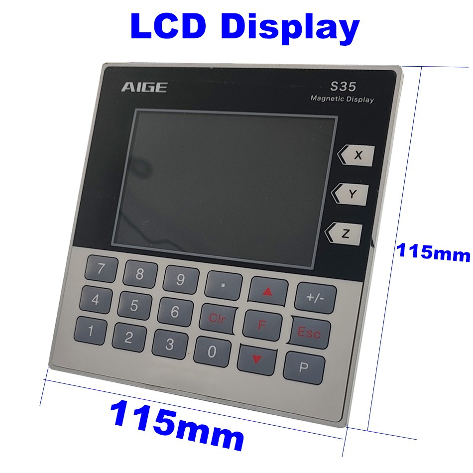 مجموعة موازين مغناطيسية LCD Dro قراءات رقمية S35 عدة 3 قطعة 0.01 مللي متر/10U لمخرطة مطحنة آلات التصنيع باستخدام الحاسب الآلي سريع السفينة الاستشعار سعر المصنع