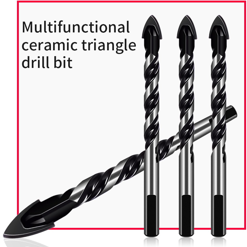 5/6/8/10/12mm Multifunction Glass Metal Tile Drill Bits Triangle Diamond Ceramic Drill Kit Concrete Brick Machine Punching Hole Drill