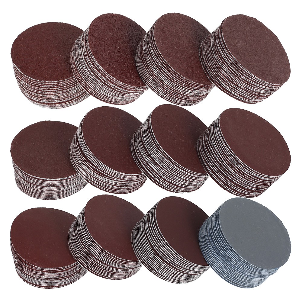 240pcs 2 inch 50mm sanding discs paper 60-3000 grit wet and dry flocking sandpaper round shape flexible wet grinding pad polishing paper