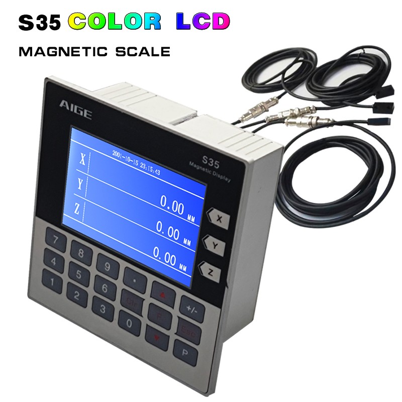 High Quality 3 Axis LCD DRO Magnetic Linear Displacement Scale Sensor CNC Encoder Woodworking Lathe Machine