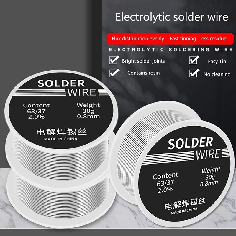 30g 0.8mm welding wire welding high purity low fusion rosin spot welding unclean wire can weld