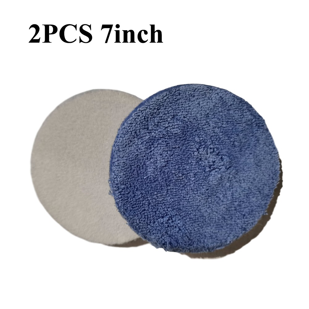 2pcs 3/4/5/6/7 inch Microfiber Polishing Waxing Buffing Pads Kit Europe Sponge Auto Polish Pad for Car Polisher