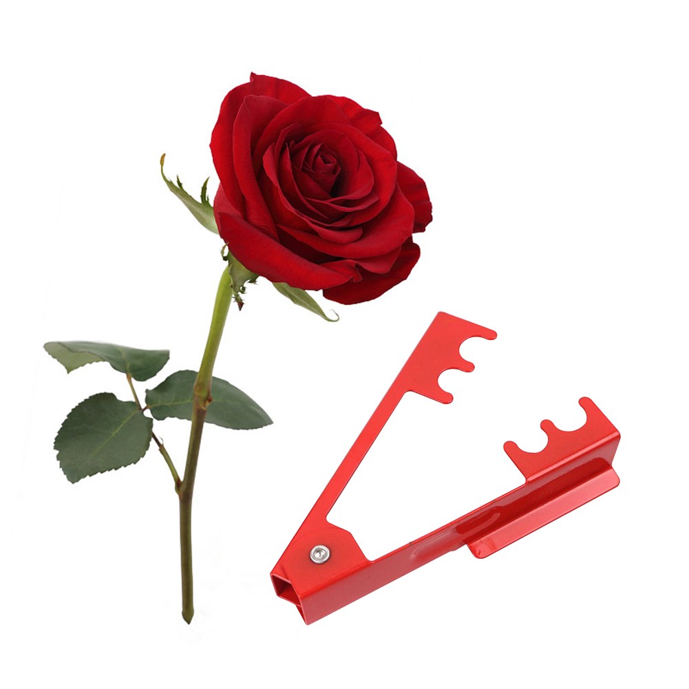 DIY Metal Flower Cutter Garden Rose Flower Thorn Stem Leaf Stripper Rose Plier Remove Burrs Garden Tool