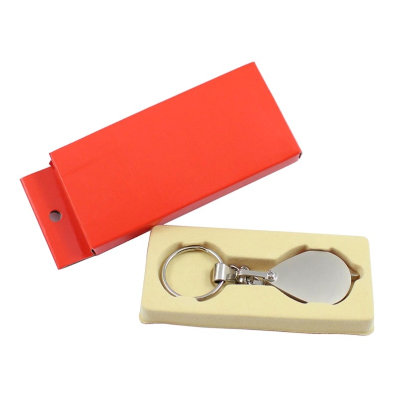 Dropshipping 15X Pocket Magnifier Gift Metal Folding Magnifying Glass with Key Chain Jewelry Loupe Lens for Reading Maps Labels