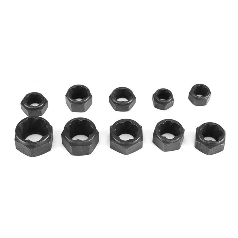 Professional 10pcs Impact Bolt Nut Remover Set With Storage Box 9-19mm