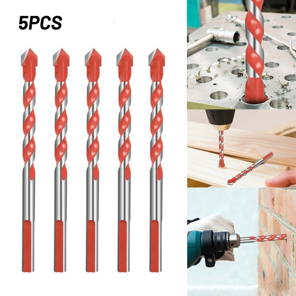 Multifunctional ceramic drill bits wall glass punching hole work Multifunctional drilling triple hole carbide drill