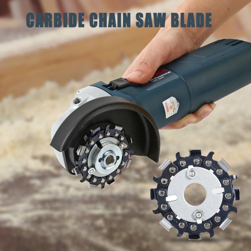 5/8" Angle Grinder Disc 8 Teeth Chain Saw Blade for Woodcarving Cutting Tool 16mm 2.5 inch Wood Carving Disc Chain Saw Blade New