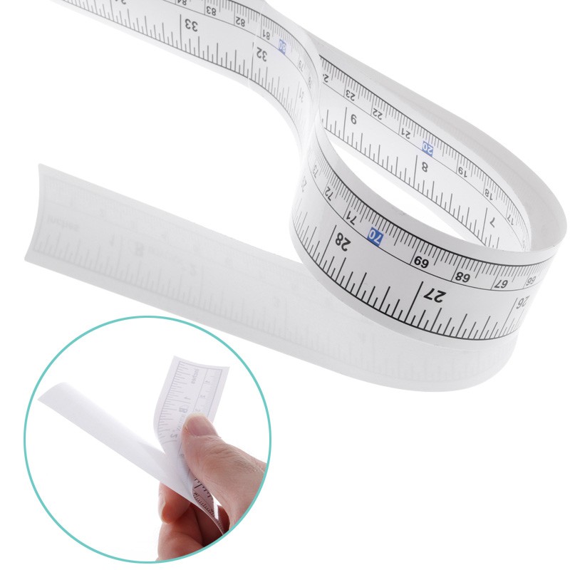 Dropshipping 90cm Self-adhesive Metric Tape Measure Ruler Vinyl for Sewing Machine Sticker