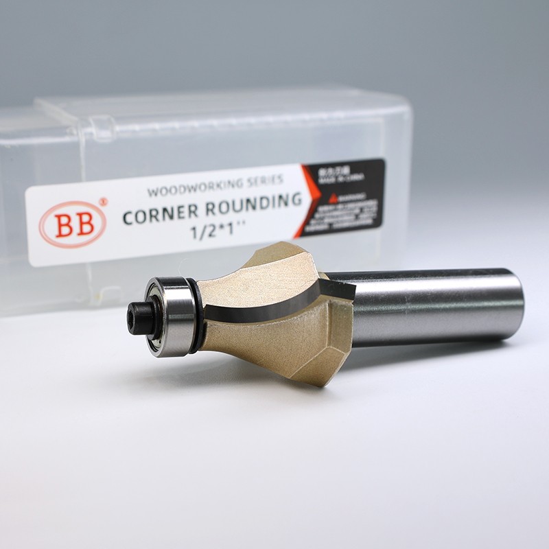 BB Corner Rounding Router Bit Concave Milling Cutter with Parallel Shank 1/2 1/4 Inch Woodworking Tool Round Edge Trimmer