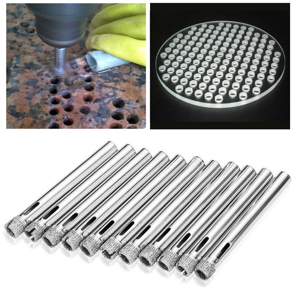 12pcs 6mm Diamond Drill Core Bit Connection Porcelain Tile Drill Bits Marble Stone Masonry Hole Saw